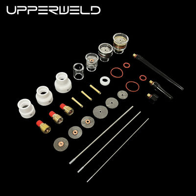 Verwelding Torch Accessoires 48PCS Clear Nozzle Spare Parts Include Collet Upperweld