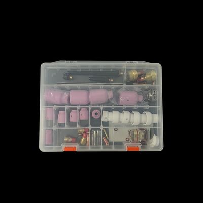 57PCS TIG Laslampen Accessoires Grote keramische spuitstukken TIG Onderdelen in roze
