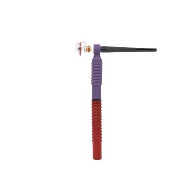 Purple Copper Cubber en Plastic Boven WT125FL Flexible TIG Welding Torch Head Air Cooled