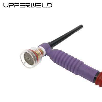 Purple Copper Cubber en Plastic Boven WT125FL Flexible TIG Welding Torch Head Air Cooled