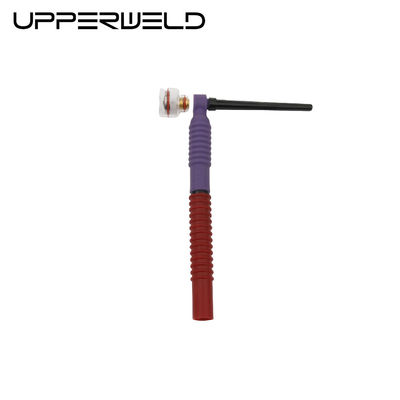Purple Copper Cubber en Plastic Boven WT125FL Flexible TIG Welding Torch Head Air Cooled