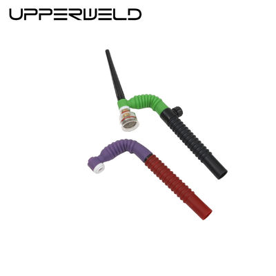 Purple Copper Cubber en Plastic Boven WT125FL Flexible TIG Welding Torch Head Air Cooled