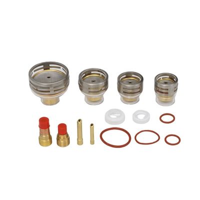 TIG Las Accessoires 26pc Kit Gas Lens voor WP9 20 WP 17 18 26 TIG Clear Champagne Nozzle
