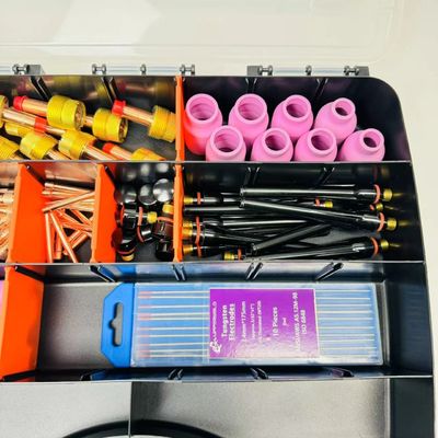 Las accessoires Upper Tig Torch Kits met hitteschild en grote gaslens collet lichaam