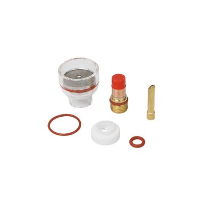 Duurzaam TIG Cup Consumables WP17 18 26 TIG Grote Champagne Clear Nozzle Kit met Collet Body