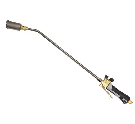 Krachtige tuinvlam gas fakkel propaanbrander met sliver titanium legering en vlam handvat